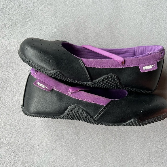 Puma ~ Wynne ~ Ballet ~ Purple Black ~ Girls Size 10 - Picture 4 of 15
